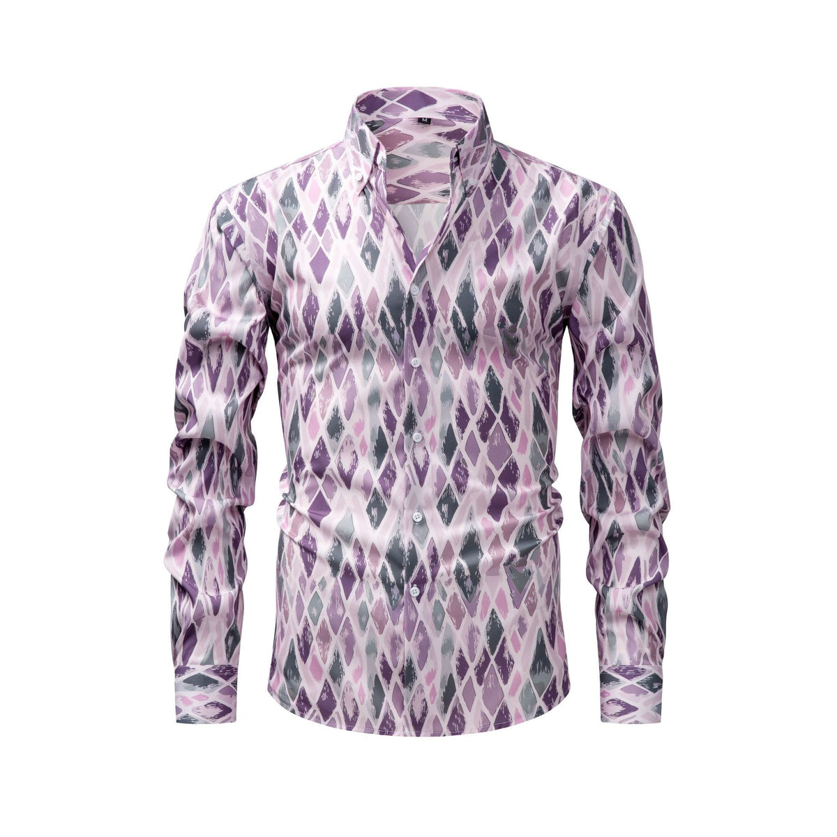 T-shirt pour homme à manches longues imprimé numérique à quatre voies Jiana