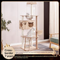 Wood-based Particleboard Pet House Design avec le jouet Cat intégré Sisal Scratching Post