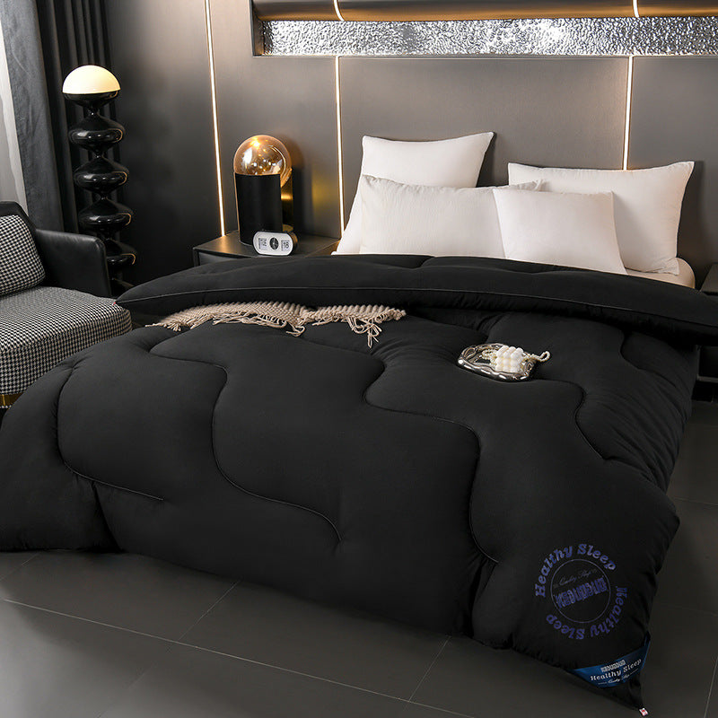 Insert de duvet à motif d'onde de couleur solide