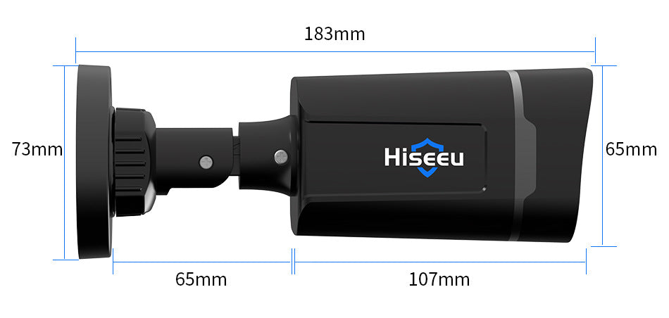 Outdoor Waterproof Commercial HD 5 Million AHD Wired Network Monitoring Suite Caméra