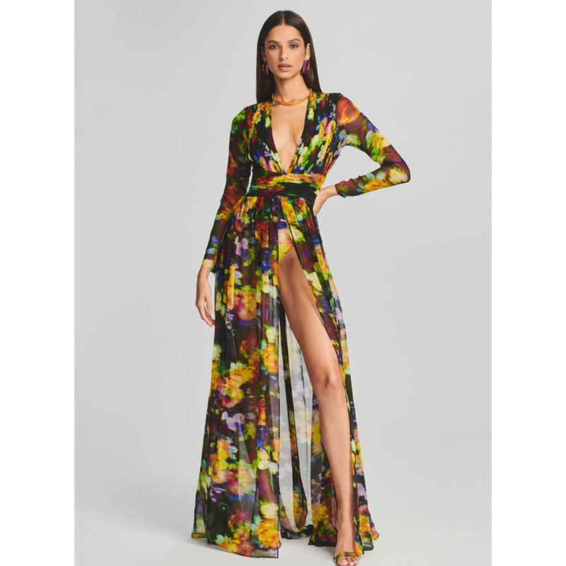 V-col Split Confort et Robe Casual