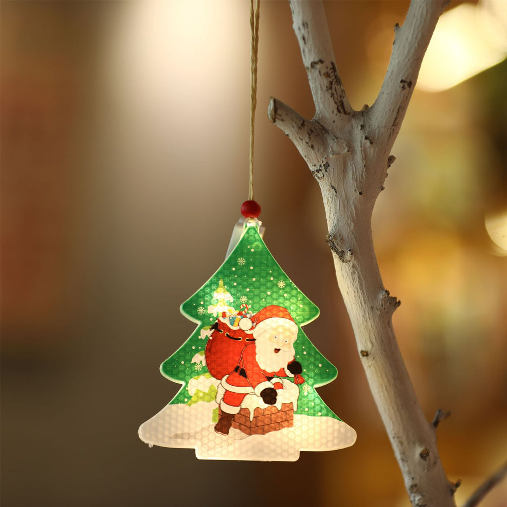 Décoration de Noël Pendentif lumière de nuit bar boutique fenêtre Holiday Tree dress-up fournitures Sc