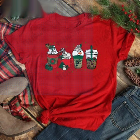 Joyeux T-shirt casual féminin de Noël