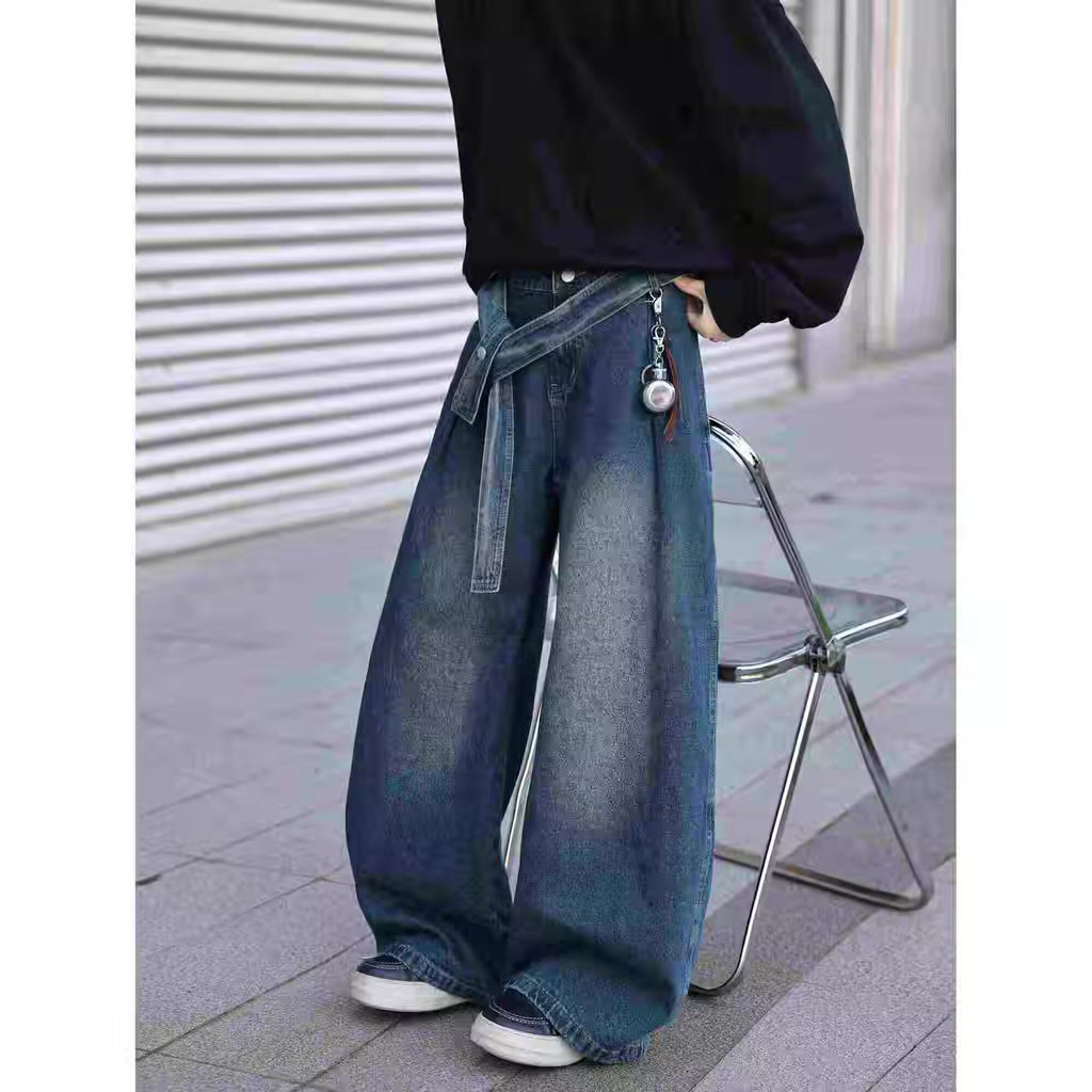 Pantalon bleu vintage style américain