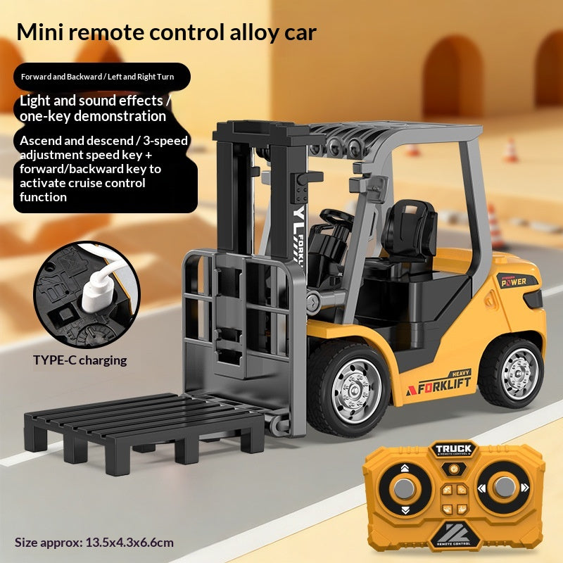 Alliage Télécommande Véhicule de génie Mini chariot élévateur à fourche