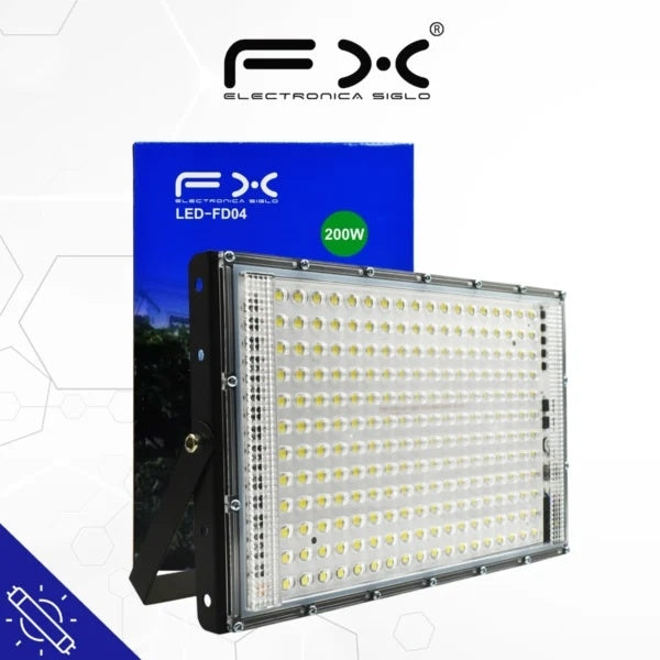 Led Courtyard Projecteur 200w 127v 6500k avec câble de connexion