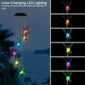 LED Solar Cummingbird Wind Chime Solar String Lights 6 LEDs Color-Changing IP65 Waterproof