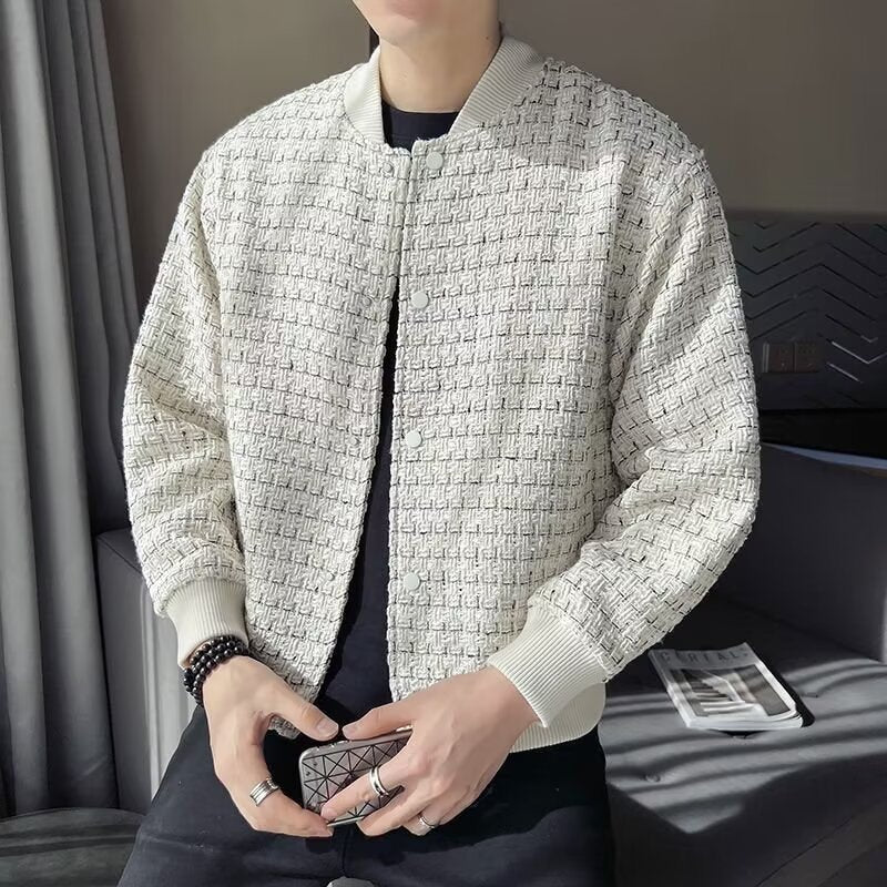 Beau Edgy Lapel Veste pour hommes qui allume la tête sur la rue
