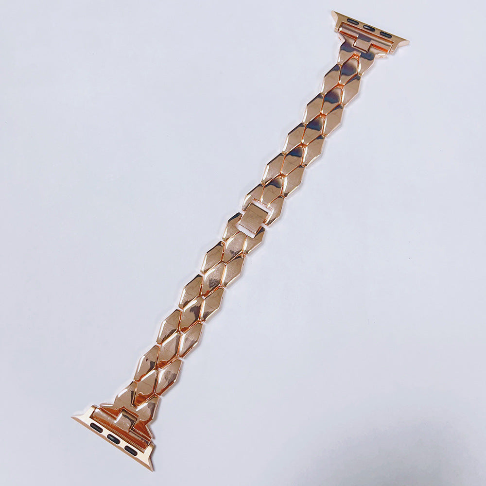 Bracelet en métal massif de diamant en acier inoxydable créatif