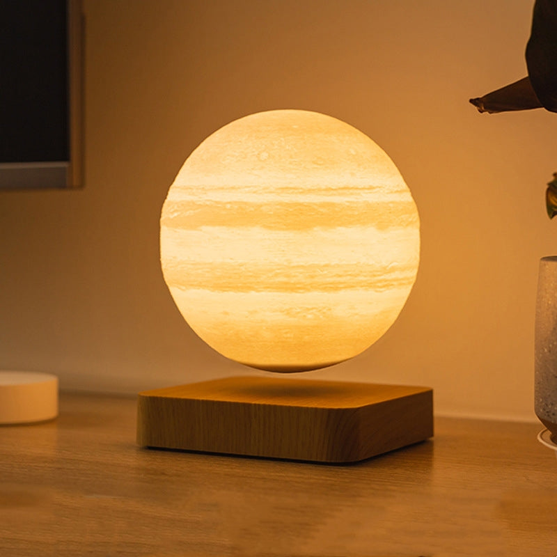 Lampe de table magnétique Lune Lumière impression 3D Planète Lumière de nuit