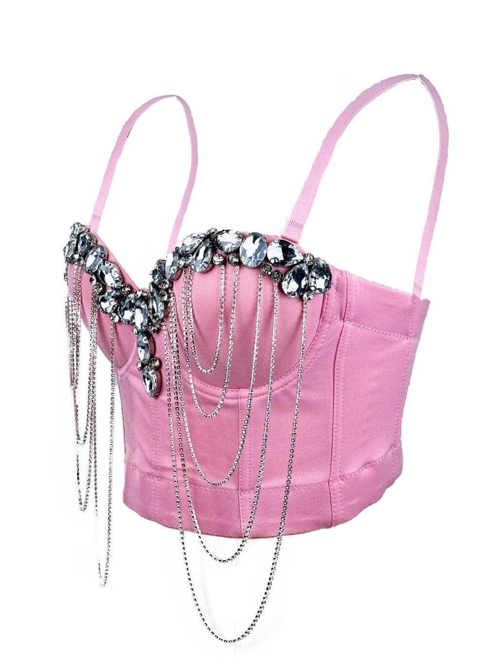Chaîne blanche Diamond Sexy Corset Design Sens européen et américain Style intérieur porter Adv