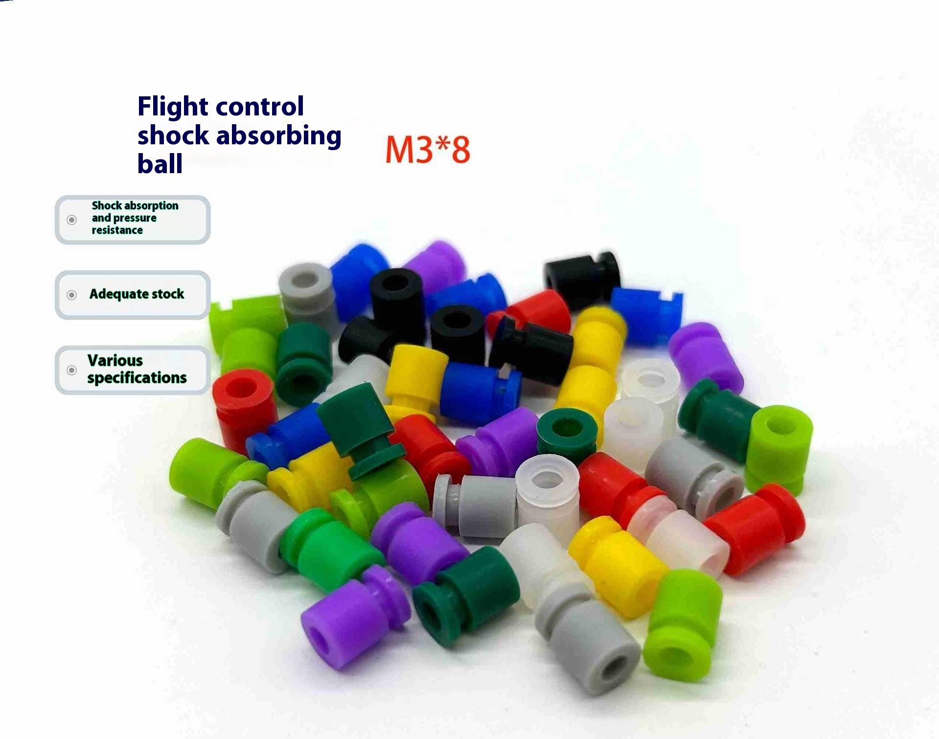 Colonne d'amortissement cylindrique en silicone M3