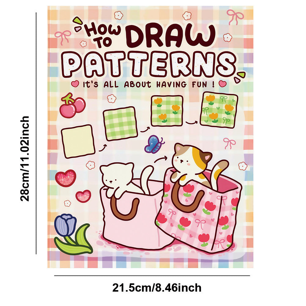 Cartoon créatif de poche Cat coloriage Notebook
