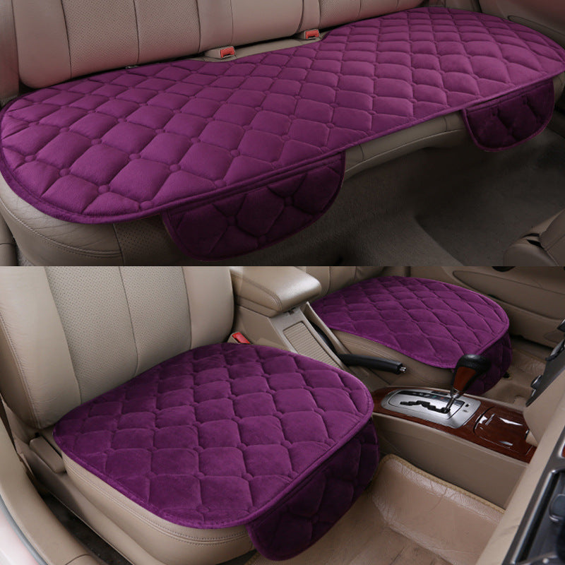 Coussin en peluche de voiture Ensemble en trois parties sans attache Non-dérapant sans dossier