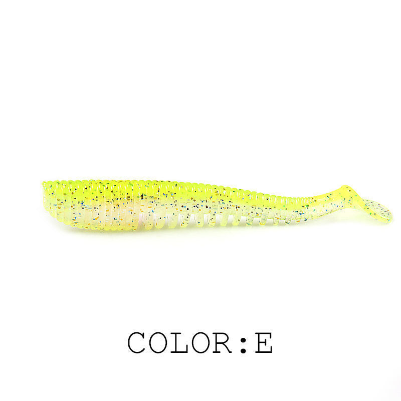 Lure d'eau douce Soft Bait T Tail Crochet de plomb