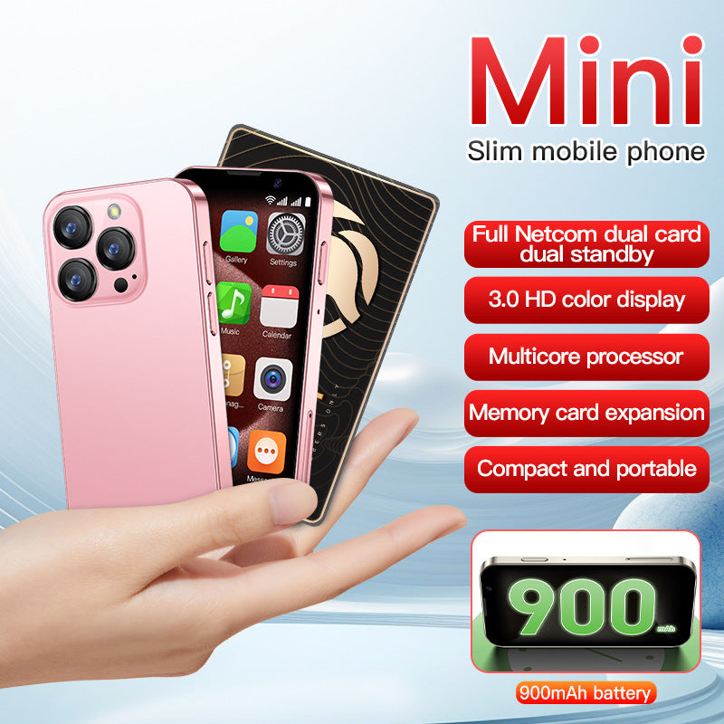 Smart Mini Téléphone XS18PRO Quad-Core Réseau 3G
