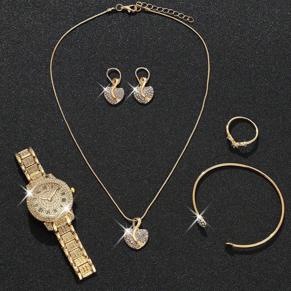 Ensemble de montres haut de gamme à la mode incrustées de diamants