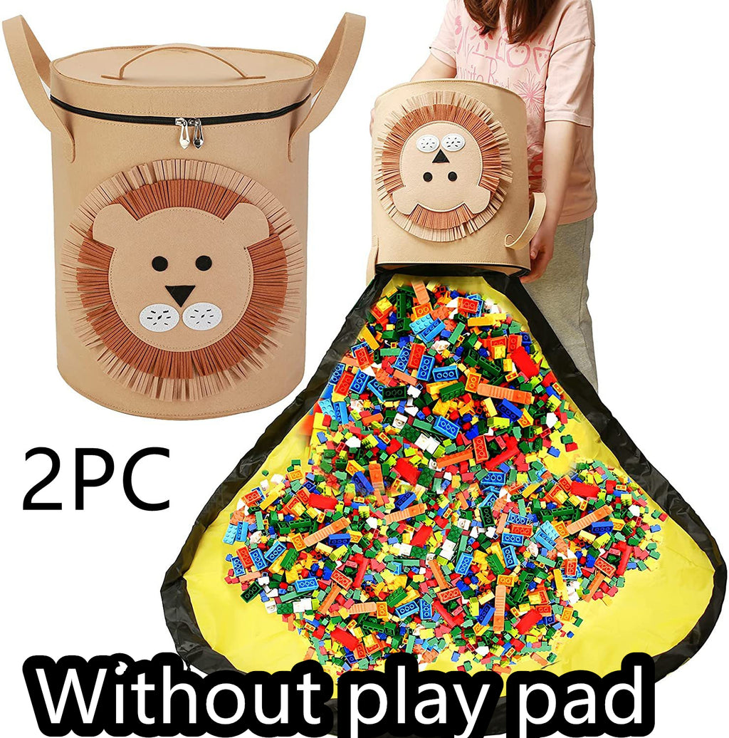 Sac de rangement feutre Toy Play Mat 2 en 1 Pull Rope