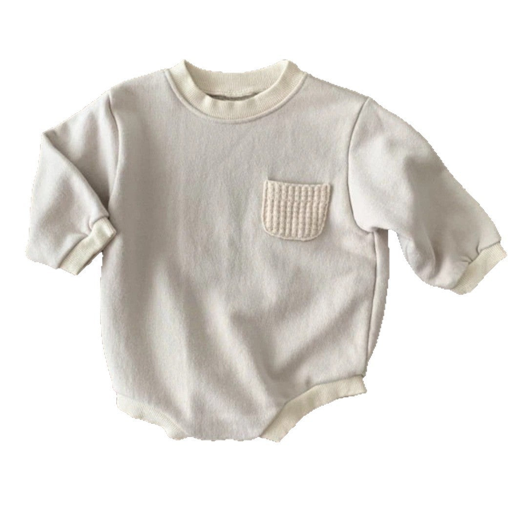 Vêtements de bébé Automne et d'hiver Vêtements garçons et filles Fashion Pocket Rib