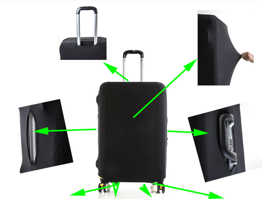 Couverture de protection des bagages élastiques couleur solide