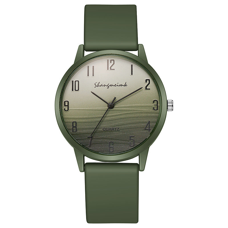 Casual simple Jelly couleur montre pour femmes