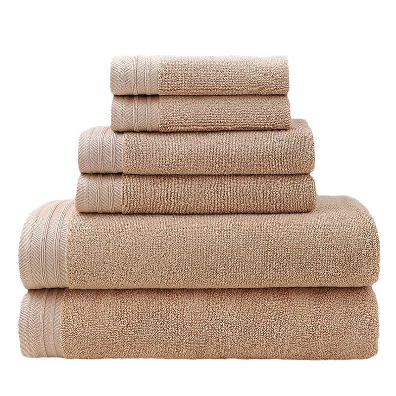 Ensemble de serviettes de bain en coton pur 6 pièces Ensemble de serviettes de bain tout coton
