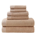 Ensemble de serviettes de bain en coton pur 6 pièces Ensemble de serviettes de bain tout coton