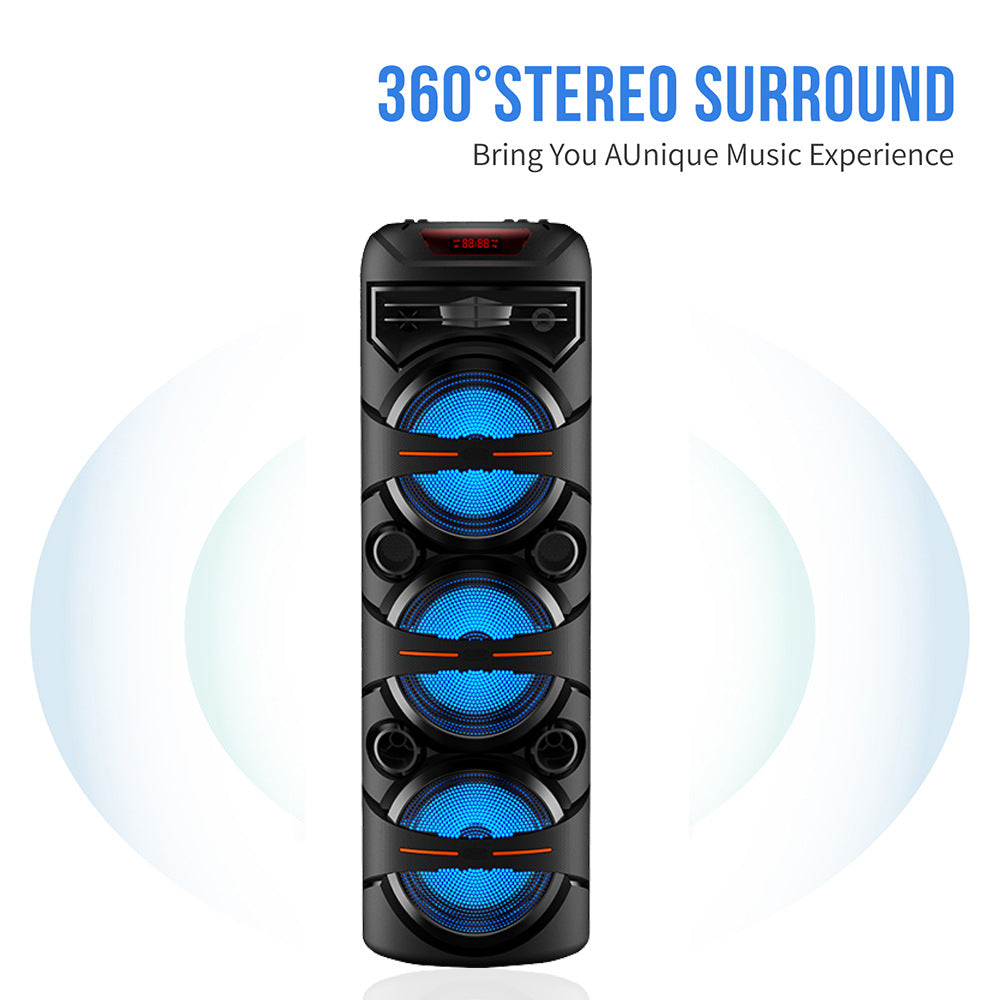 Lampes de scène Haut-parleur Bluetooth Home Microphone sans fil Portable