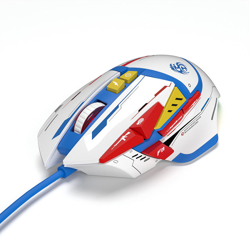 Souris de pression automatique filaire de bureau