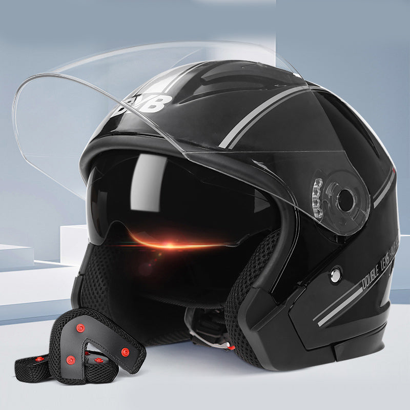 Casque de vélo électrique simple double objectif