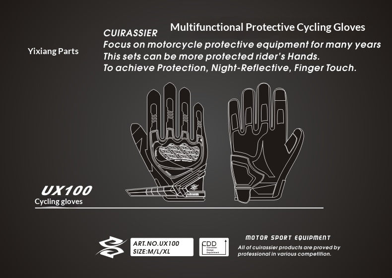 Gants de moto