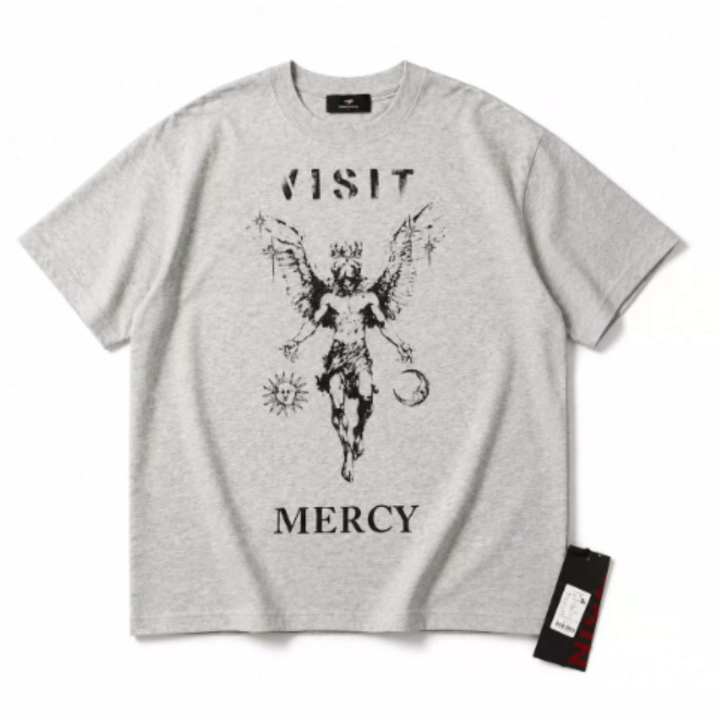 American Style Rivet Short manches lourdes T-shirt Loose Fit