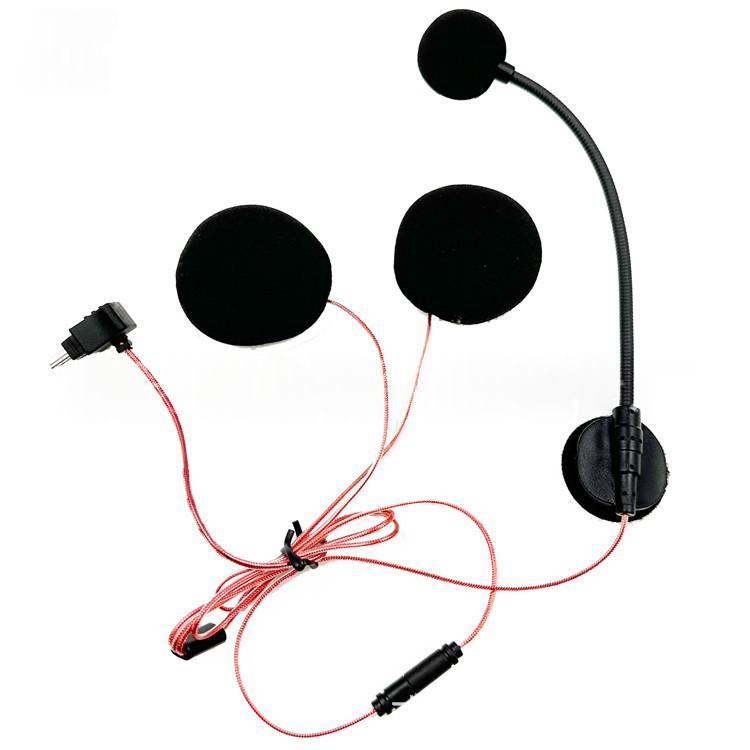Casque de moto Intercom Microphone sans batterie