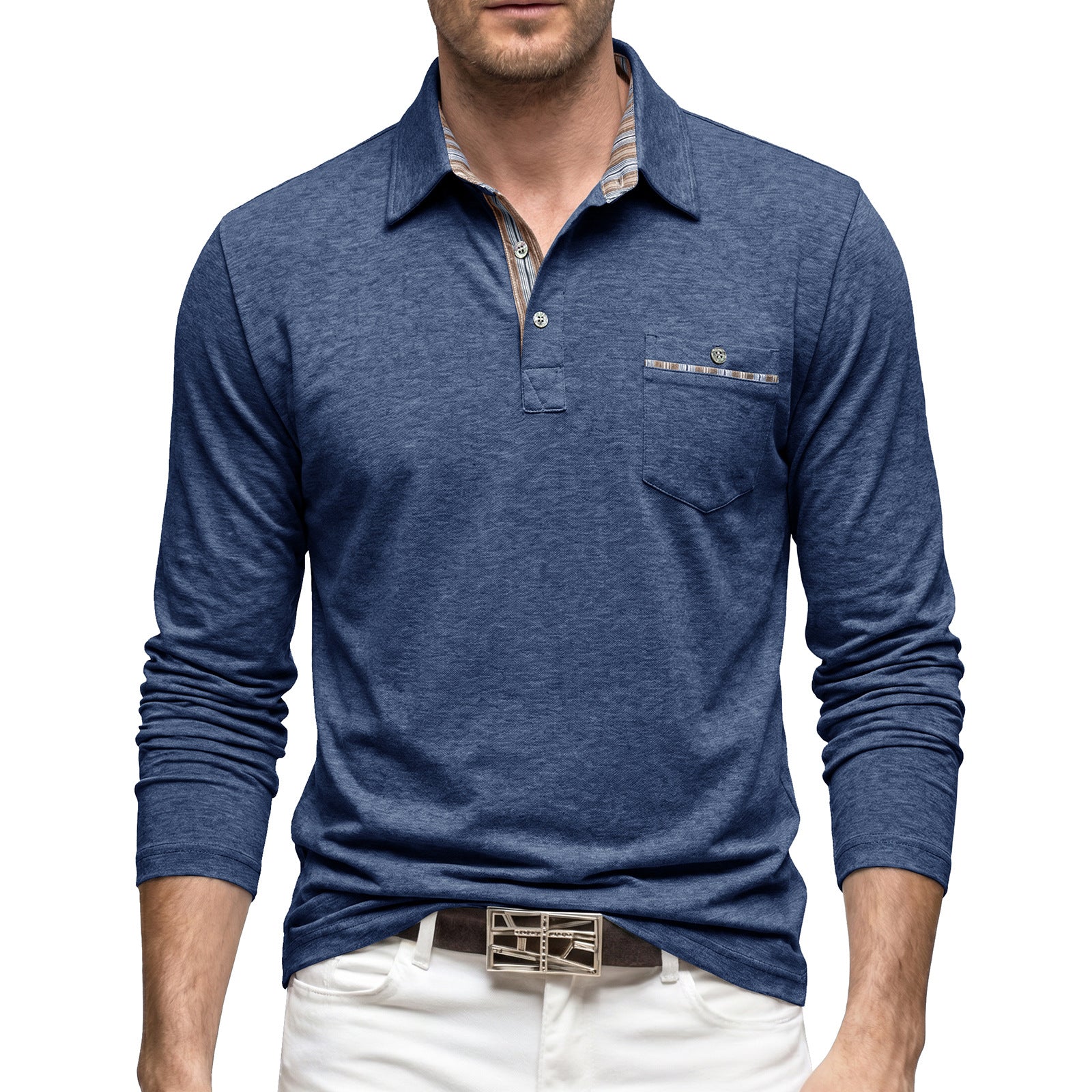 Polo Shirt avec une poche en flap disponible en grandes tailles pour les vêtements d'affaires