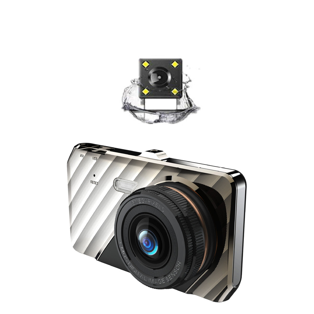 4-inch front and rear dual-lens Dashcam