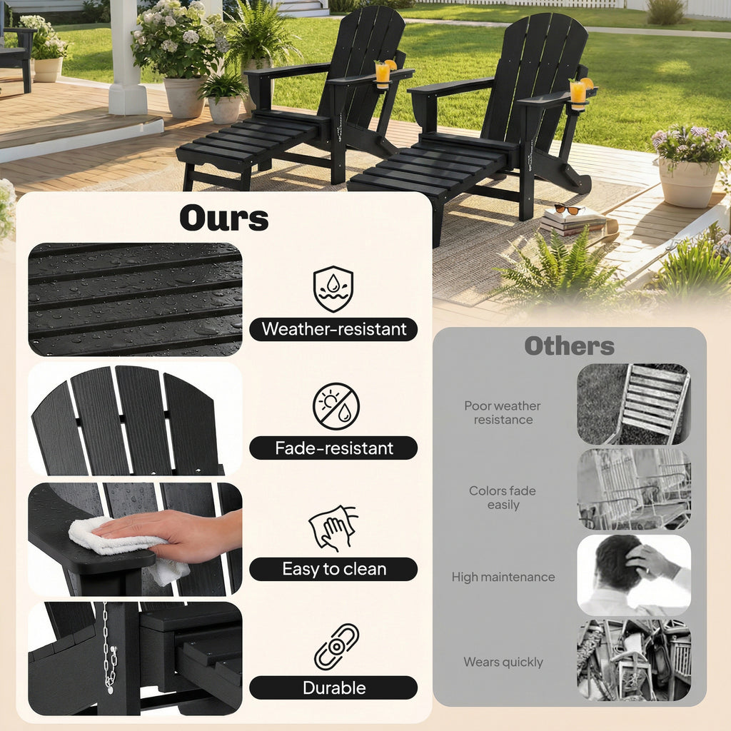 Adirondack Folding Chair Set of 2