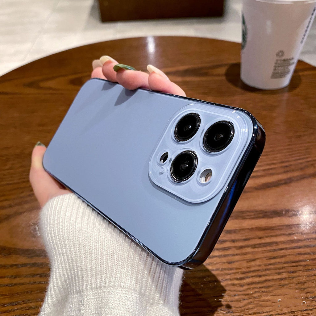 Étui de téléphone en acrylique givré Tpu électroplaqué