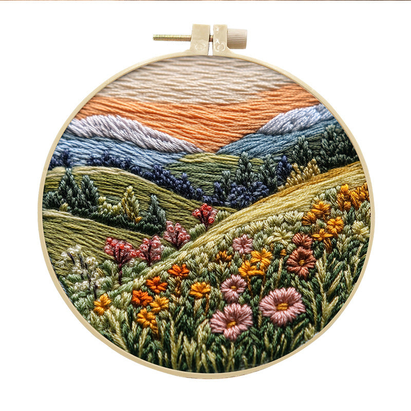 Broderie Diy Cloth Art Matériau Kit