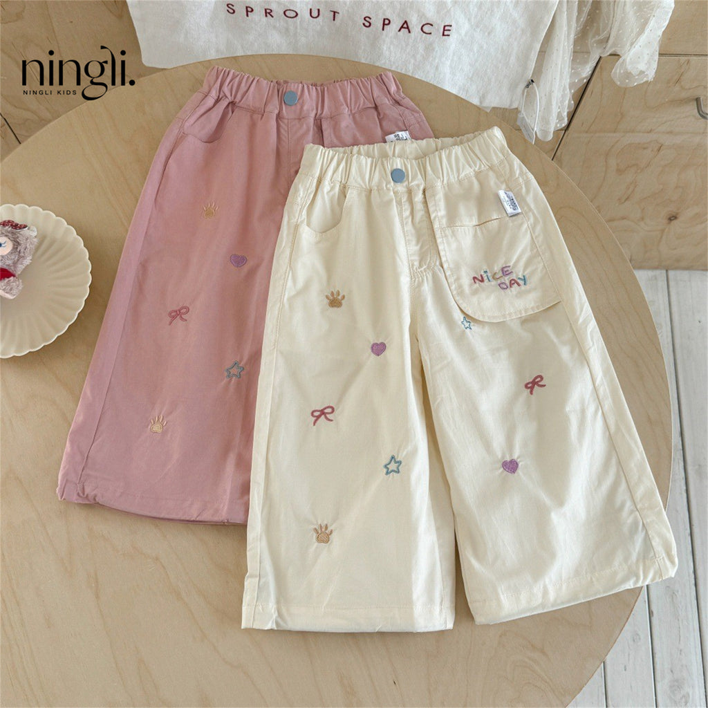 Vêtements de travail pour filles Pantalons pour enfants style occidental et mode