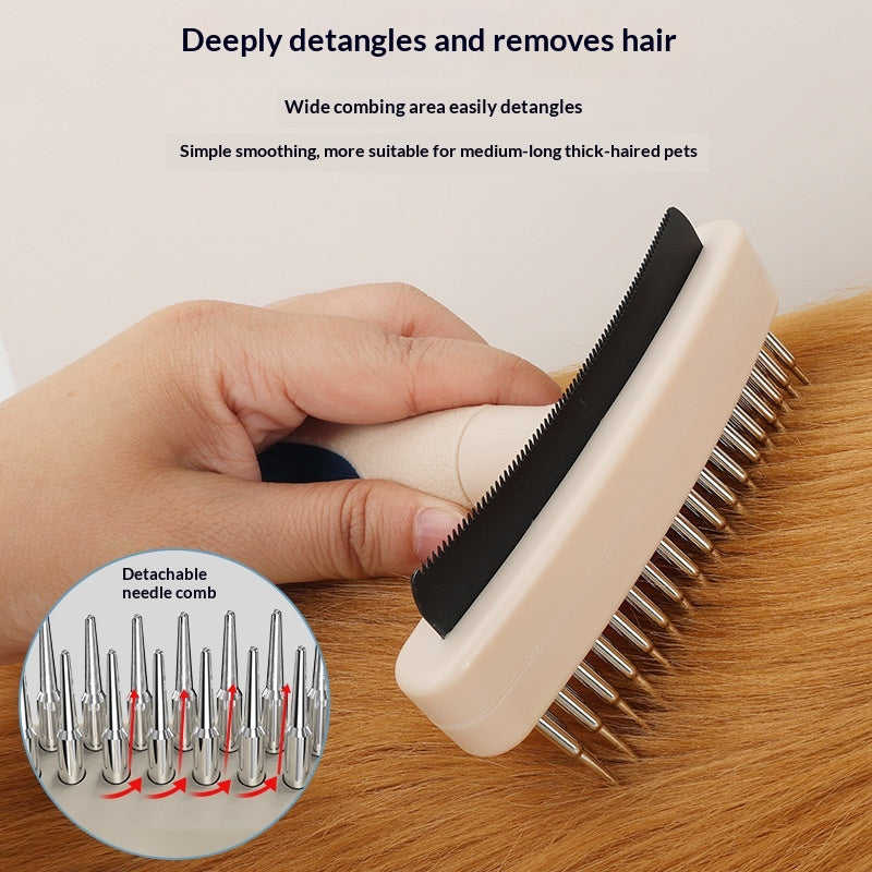 Brosse de grooming pour animaux de compagnie pour enlever les cheveux et les fourrures