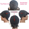 Perruques de cheveux humains avec franges