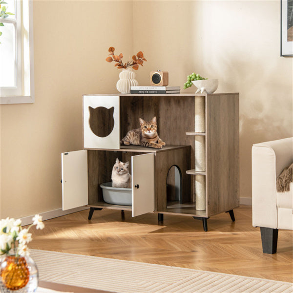 Boîte à litière Cat avec poste de découpe Cat