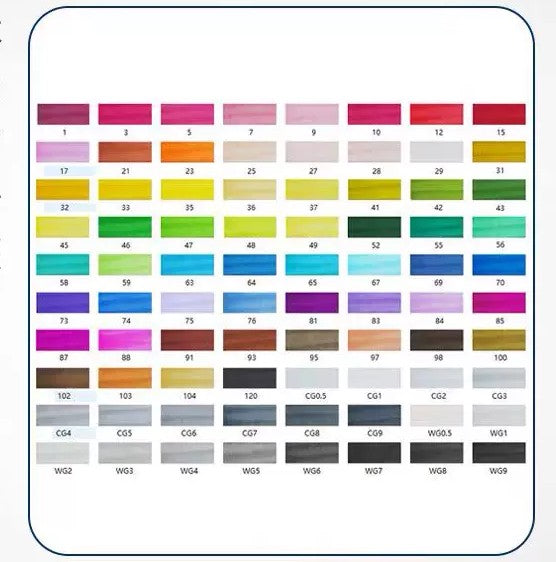 Double-tête alcool huileux couleur Animation stylo de peinture pour les étudiants professionnels d'art