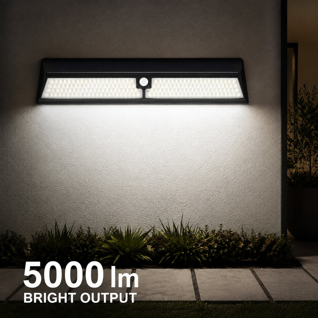 Solar Powered Rechargeable Motion Sensor Garden Light W120 Pour la décoration de triage LED Landsca