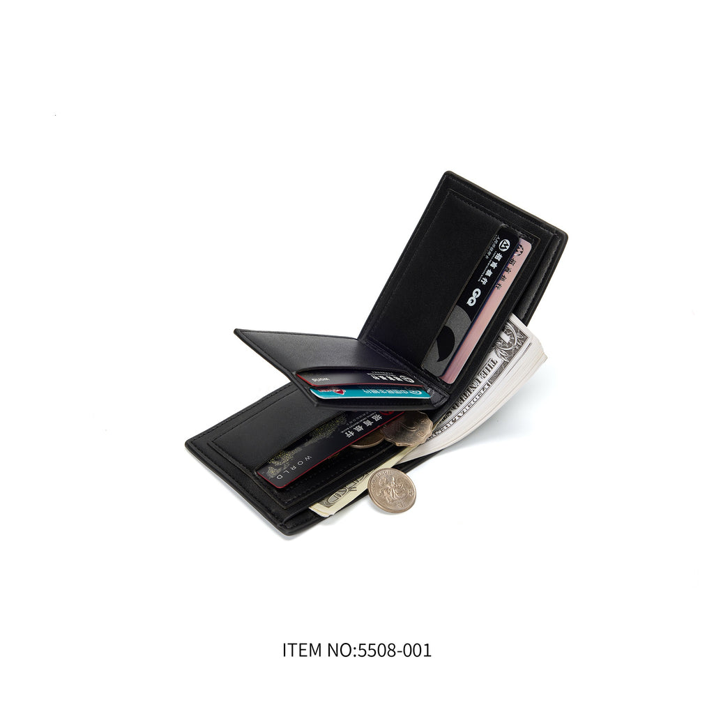 Couleur Solide Homme Grande Capacité Antivol Swiping Portefeuille multifonctionnel
