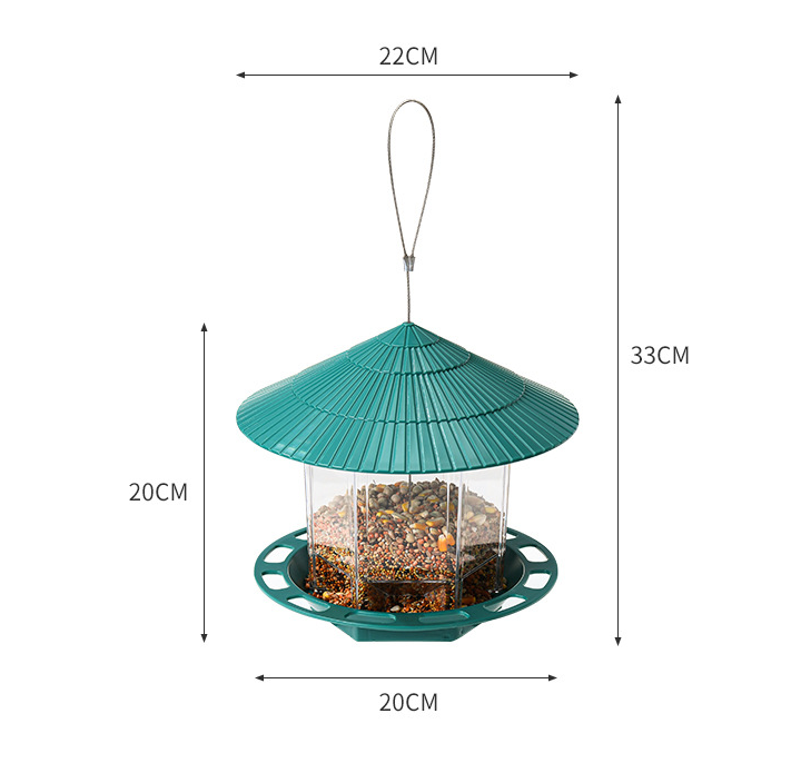 Jardin extérieur suspendu Oiseaux transparents