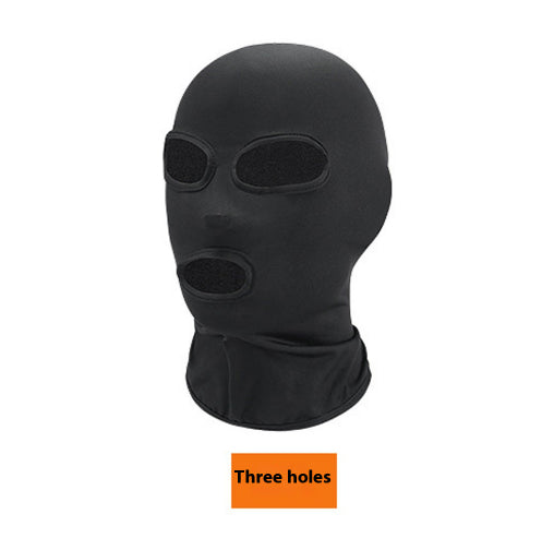 Riding Sun Block et tête anti-poussière Pure Black Glace respirante