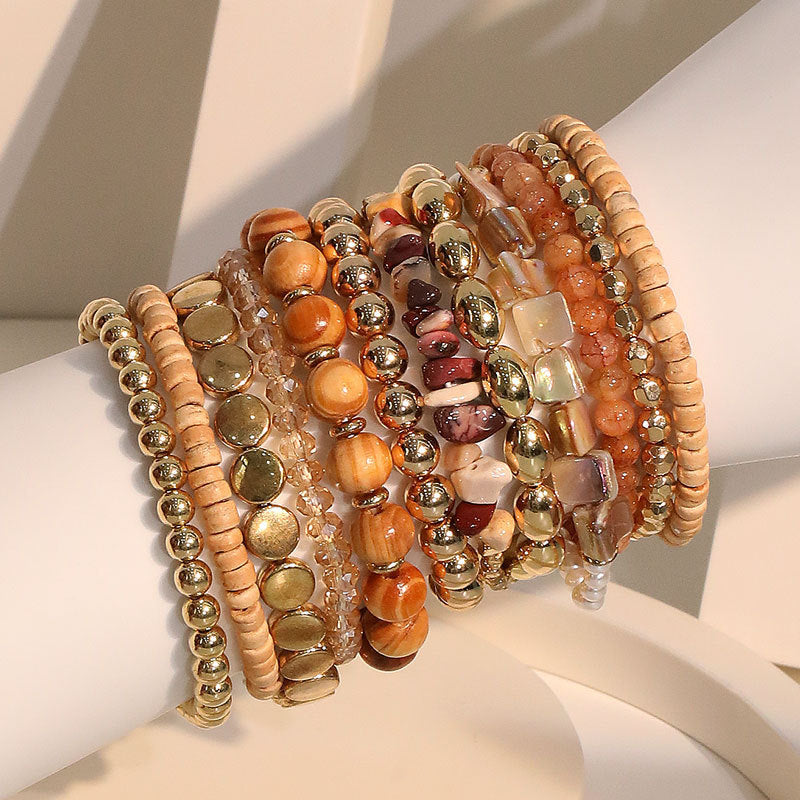 Bracelet tissé à la main mode Set pour femmes