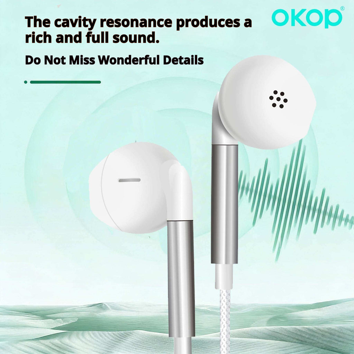 KP-242 Meilleurs appareils d'écoute par câble Volume élevé Haute qualité du son Semi-in-ear Design Faible