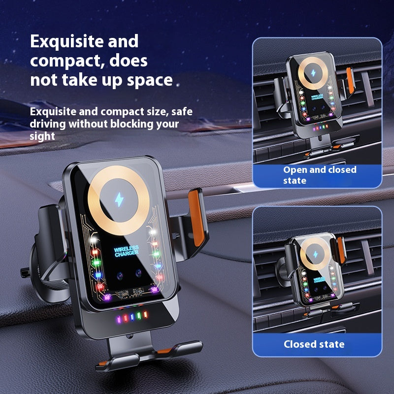 15W High-Power Car Wireless Charging Mount Gravity Fast Charging Phone Holder